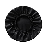 Magideal - Funda Para Taburete De Bar, Funda Redonda Para Cojín De Asiento, Funda Redonda Impermeable De Cuero Pu, Protector De Asiento Para Silla Para Cafetería Negro