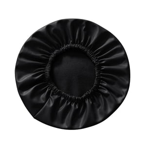 Magideal - Funda Para Taburete De Bar, Funda Redonda Para Cojín De Asiento, Funda Redonda Impermeable De Cuero Pu, Protector De Asiento Para Silla Para Cafetería Negro