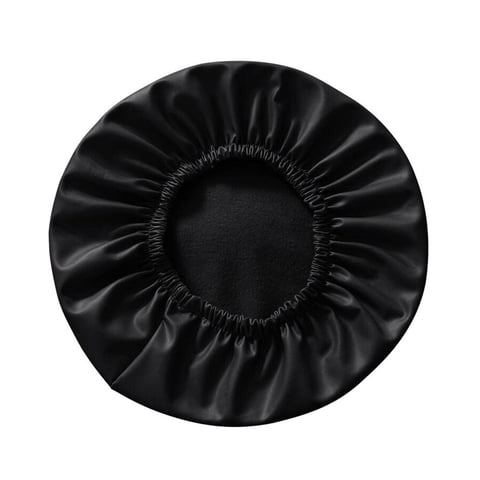 Magideal - Funda Para Taburete De Bar, Funda Redonda Para Cojín De Asiento, Funda Redonda Impermeable De Cuero Pu, Protector De Asiento Para Silla Para Cafetería Negro