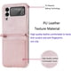 thumbnail image 3 of Carcasa Cuero Tpu Rosada Compatible Samsung Z Flip 3 +Lámina, 3 of 3