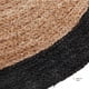thumbnail image 3 of Alfombra de Yute Redonda con Borde Negro 120 cm Atmosphera, 3 of 6