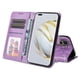 thumbnail image 4 of Funda tipo cartera FOXDOCK para Huawei Nova 10 Pro , diseño girasol en relieve, cuero PU, cierre magnético, soporte y tarjetero, 4 of 5