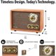 thumbnail image 4 of Radio Bluetooth Victrola Retro Wood con altavoces integrados, 4 of 4