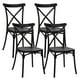thumbnail image 1 of Pack 4 Silla Crossback Negra | Ideal Terraza y Interior, 1 of 5