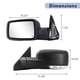 thumbnail image 3 of Espejo lateral izquierdo Sanooer para Dodge Ram 1500/2500/3500, 3 of 8