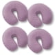 thumbnail image 1 of Fundas faciales de microfibra para cuna Saloniture, paquete de 4, color lavanda, 1 of 4