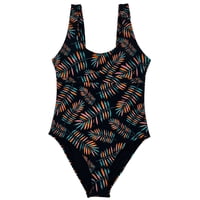 Samia - Enterito Tirantes Arruchados Estampado Hojas L