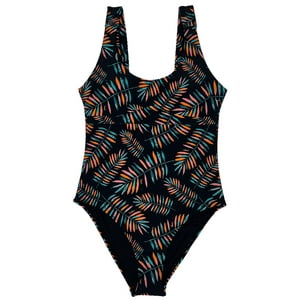 Samia - Enterito Tirantes Arruchados Estampado Hojas L