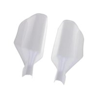 Magideal - 2Pcs Motocicleta Dispara Protección Contra El Viento Protección De La Mano Protección De La Mano Para La Mano Para La Mano De Dirección De 20 Mm Para Blanco
