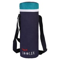 Magideal - Bolsa Más Fresca, Bolsa Portadora De Botella De Agua Aislada, Con Correa Ajustable, Funda Para Botella, Bolsa De Mano Para Bebidas Impermeable Para Vi Tapa Azul