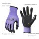 thumbnail image 2 of Guantes de trabajo MANUSAGE XL morados con agarre de nitrilo, 24 pares, 2 of 6
