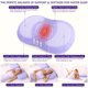 thumbnail image 2 of Almohada viscoelástica KEEPMOV para aliviar el dolor de cuello cervical, color morado, 2 of 4