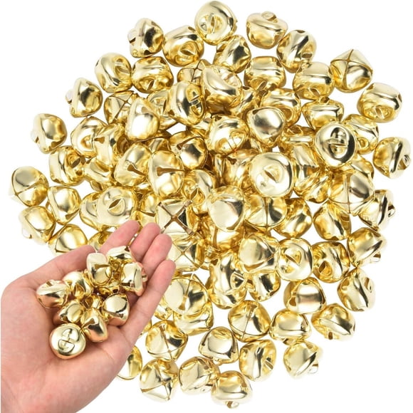 Cascabeles KISEER, 100 unidades, 1 pulgada, para manualidades DIY