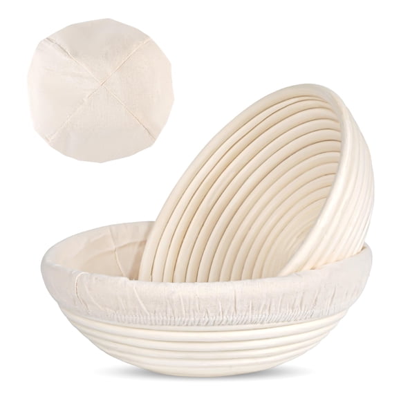 Banneton Redondo Basket Paquete De 2 Unidades 23 Cm