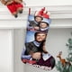 thumbnail image 2 of Hermanastros Tema: Calcetines de Navidad, fino lino blanco para colgar en escaleras y chimenea, decoración navideña para el hogar, regalo de Navidad. 45cm × 32cm, 2 of 5