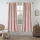 thumbnail image 1 of Cortinas DriftAway estilo farmhouse, mezcla de lino, rayas verticales rojas, 160 cm, 1 of 8