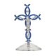 thumbnail image 2 of Figura De Cruz De Pie, Escultura Religiosa Para Entrada Interior De Acción De Gracias, Color Azul Plateado, 2 of 5