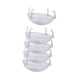thumbnail image 4 of Paquete de 5 Platillos Transparentes para Plantas con Ganchos, Bandeja de Goteo para Drenar El Agua, Recipiente Decorativo para Plantas para El Alféiz, 4 of 5