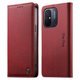 thumbnail image 1 of Funda Billetera de Cuero para [Xiaomi Redmi 12C], Bloqueo RFID, Tarjetas y Soporte Rojo, 1 of 5