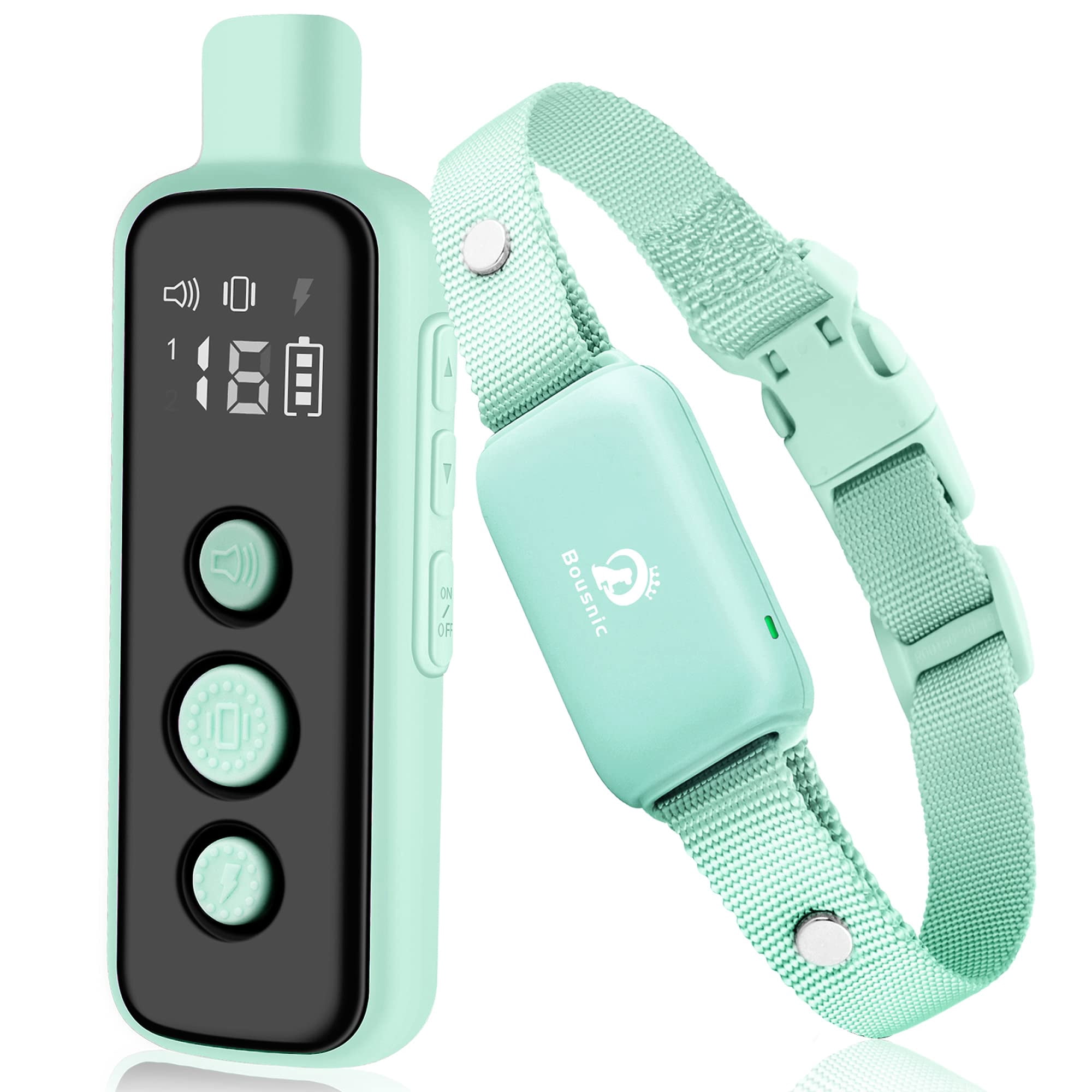 Collar De Entrenamiento Bousnic Shock Para Perros, Impermeable Y Recargable