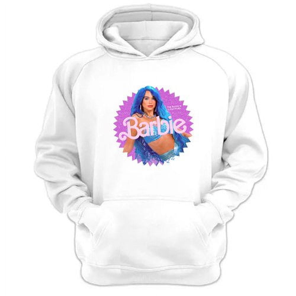 Genérico - Polerón Canguro Dua Lipa Muñeca Modelo Blanco Talla M Unisex