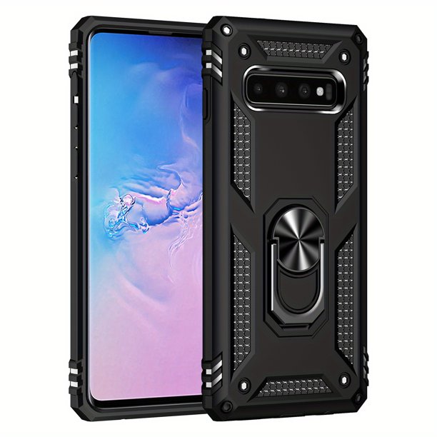 Shock-Proof Protective Case With Ring Kickstand For Samgsung Galaxy S10/S10E S10 Plus S10 Lite S9/S9 Plus S7