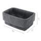 thumbnail image 3 of REGALWOVEN 3 Paquetes de Cestas de Almacenamiento Tejidas, Caja de Almacenamiento para Estante y Armario para Llaves, Bandeja para Entrada, Decoración del Hogar Gris 8.3*5.1*6.1in, 3 of 5
