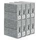 thumbnail image 1 of Caja de almacenamiento SUOCO 8 unidades plegable gris con ventana y etiqueta, 1 of 6