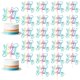 thumbnail image 1 of Adorno para pastel sodasos 24 uds Brillo arcoíris ¡Feliz cumpleaños!, 1 of 7