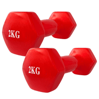 Linea Sport - Par De Mancuernas De Vinilo 2 Kg (Total 4 Kg)