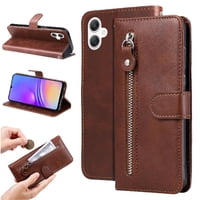 Gangxun - Funda Con Cremallera Para Samsung Galaxy A06, Carcasa Cartera De Cuero Pu Con Soporte Y Tarjetero