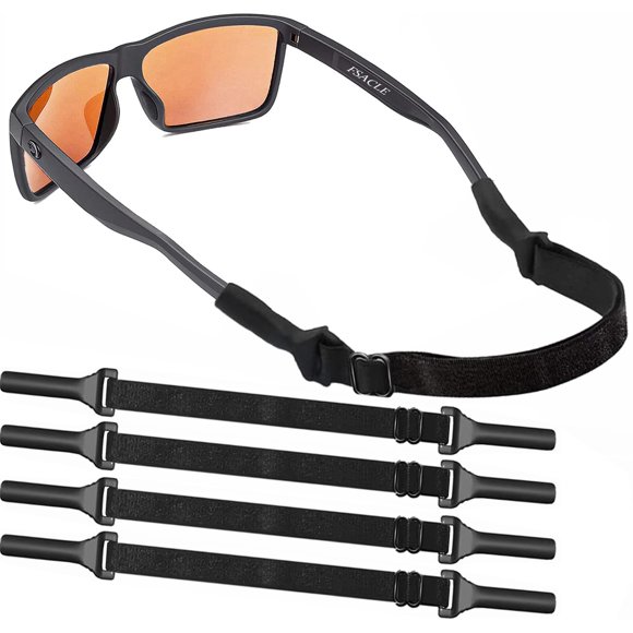 Correa ajustable para gafas KSACLE 18‑28 cm, paquete de 4, unisex y deportiva