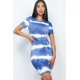 thumbnail image 1 of Vestido Midi Con Estampado Tie dye De Rayas, 1 of 5