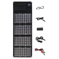 Magideal - Panel Solar Ipx4 Panel De Carga Al Aire Prueba De De Emergencia Monocristalina 28W Para Cámara Teléfono Móvil Picnic Viajar Teléf