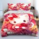 thumbnail image 1 of Cartoon Hello Kitty Bedding Set,Cute Hello Kitty Love Duvet Cover,Children Quilt Cover Luxury 100% Polyester Modern Printed Bed Sheets, 1 of 5