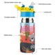 thumbnail image 3 of Mouk Botella de Agua con Tapa Pop Top de Un Toque, Acero Inoxidable, a Prueba de Fugas, para Deportes, Botella Infantil azul 12 oz, 3 of 6