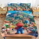 thumbnail image 1 of Mari-o Mar-io Mari-o Mar-io Bedding Set Sheet Set for Kids Adults,All Season Lightweight, 1 of 5