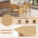 thumbnail image 3 of TREXM 7-Piece Farmhouse Dining Table Set for 6 - 59.8" Rectangular Dining Table with Distressed Oak Veneer and 6 Rattan Chairs, Rustic Kitchen Furniture for Dining Room(Natural), 3 of 3