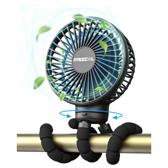 Ventilador para cochecito FRIZCOL, portátil, recargable, 6000 mAh, 30 horas