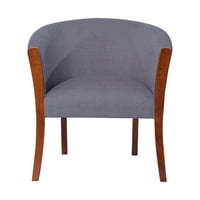 Latam Home - Sitial Dortmund Lino Gris Oscuro