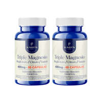 Karün Life - Pack X2 Triple Magnesio (Bisglicinato Citrato Taurato) 400Mg 120 Cap Karun Life