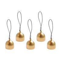 Magideal - 5 Piezas Campana De Cobre Adornos Navideños Campana De La Puerta Colgante De Latón Campanas De Latón Mini Campana Windchimes Para El Jardín De Su Casa