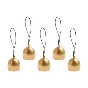 Magideal - 5 Piezas Campana De Cobre Adornos Navideños Campana De La Puerta Colgante De Latón Campanas De Latón Mini Campana Windchimes Para El Jardín De Su Casa