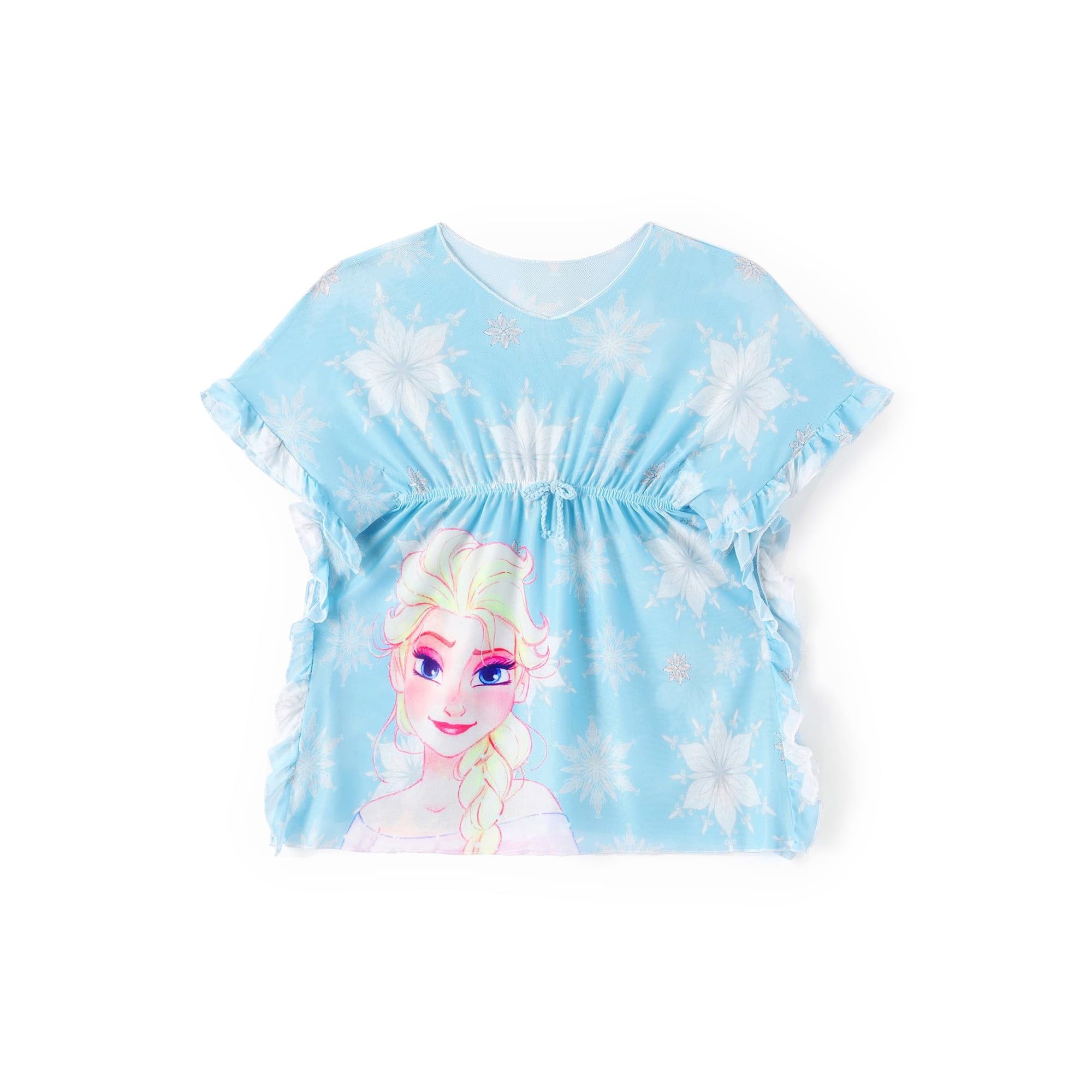Traje De Baño Disney Frozen Elsa Girl, Azul, De 4 A 7 Años