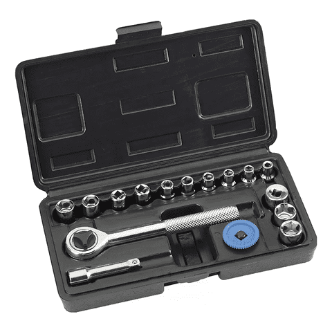 Genérico - Set Kit Juego De Dados Cuadrante 1/4 16 Piezas Kwb 371990 Color Unico Color