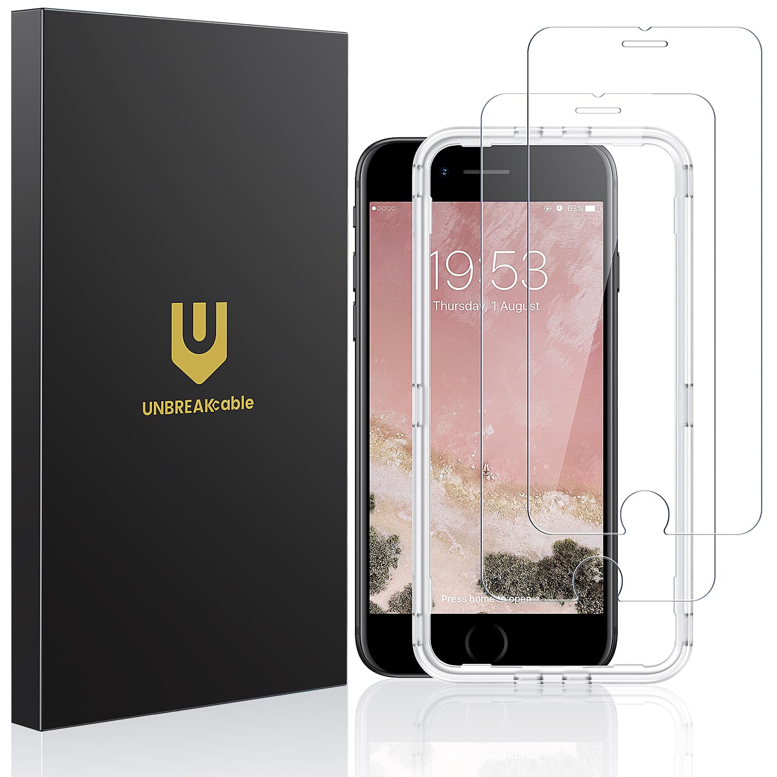 Protector De Pantalla De Vidrio Templado Irrompible Unbreakcable Para Iphone Se 2022/se 2020, Iphone 8/7