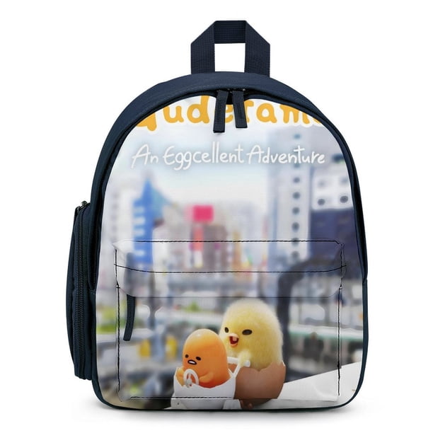 Gudetama: Una Aventura Huevamente Buena Mochila Escolar para Niños y Niñas, Mochila Infantil Ligera de Alta Calidad, Grande y Duradera Azul