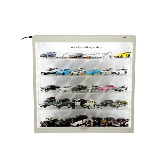 Vitrina de pared de 5 niveles blanca Mijo MJ8850W