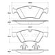 thumbnail image 2 of Pastillas Freno para auto Mercedes Benz ML300 2006-2011 Delantero, 2 of 3