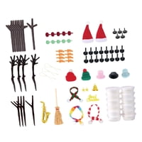 Magideal - Manualidad De Muñeco De Nieve Para Niños Fabricación De Muñecos De Nieve Hecho A Mano, Creativo, Muñeco De Nieve En Miniatura Diy, Construye Un Juego